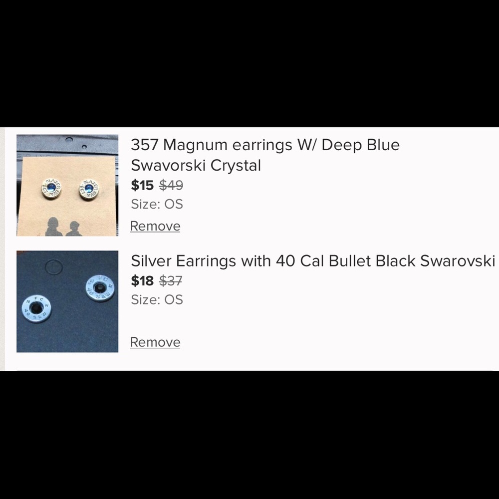 Four pairs of earrings.